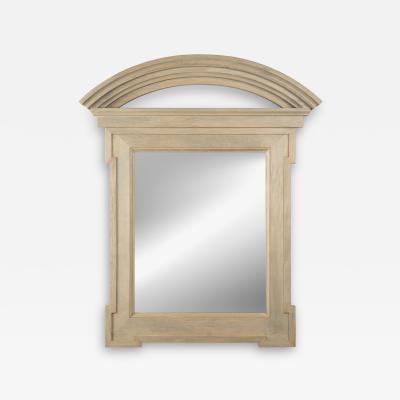  Donghia Arched Pediment Mirror in Natural Limed Wood by John Hutton for Donghia