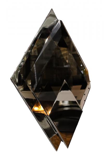  Donghia Donghia Bijou Wall Sconces in Nickel and Smoked Murano Glass 4 Available