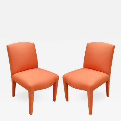  Donghia Donghia Pair of Fully Upholstered Side Chairs 1980s