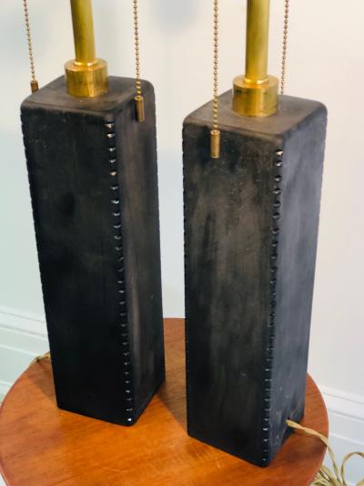 Donghia Donghia Pair of Unusual Glass Lamps