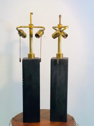 Donghia Donghia Pair of Unusual Glass Lamps