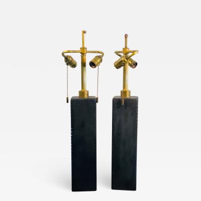 Donghia Donghia Pair of Unusual Glass Lamps