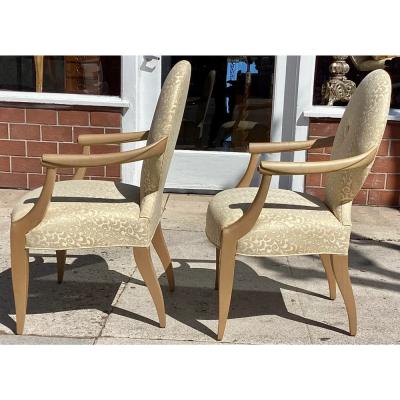  Donghia Pair of Signed Donghia Modern Designer Arm Chairs