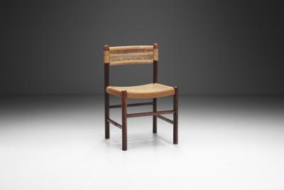  Dordogne style Chair with Woven Papercord Seat and Back Europe ca 1960s