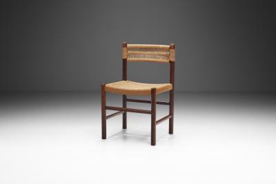  Dordogne style Chair with Woven Papercord Seat and Back Europe ca 1960s