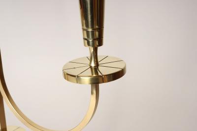  Dorlyn Silversmiths Pair of Vintage Brass Candelabra by Tommi Parzinger for Dorlyn Silversmiths