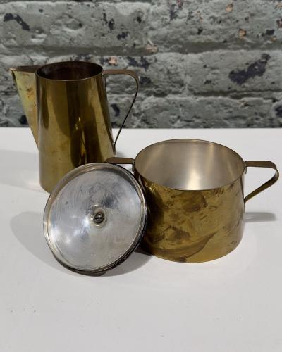  Dorlyn Silversmiths Tommi Parzinger for Dorlyn Silversmiths Tea Service Chaffing Set 1960