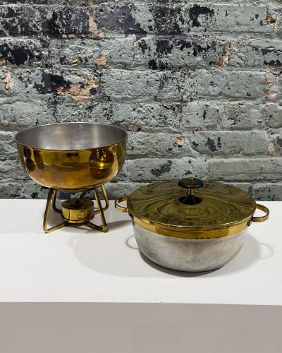  Dorlyn Silversmiths Tommi Parzinger for Dorlyn Silversmiths Tea Service Chaffing Set 1960