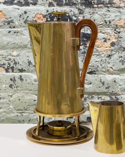  Dorlyn Silversmiths Tommi Parzinger for Dorlyn Silversmiths Tea Service Chaffing Set 1960