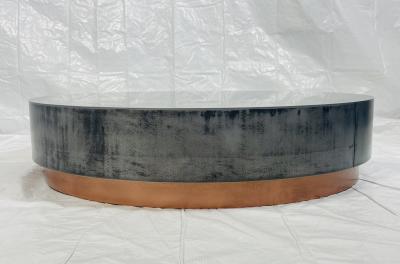  Draga Aurel Loren Coffee Table by Draga Aurel for Baxter Aged Nickel Copper Italy