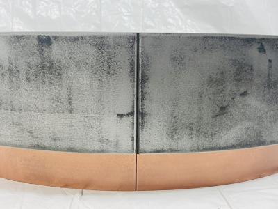  Draga Aurel Loren Coffee Table by Draga Aurel for Baxter Aged Nickel Copper Italy