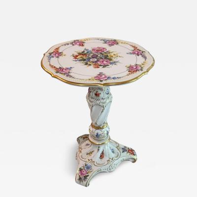  Dresden Porcelain Vintage Von Schierholz Porcelain Dresden Style Occasional Table