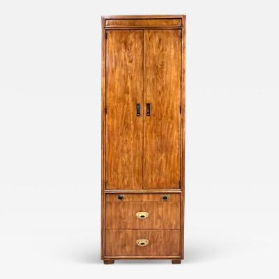  Drexel Drexel Heritage Furniture 1970s Drexel Tall Campaign Cabinet Heritage Passage