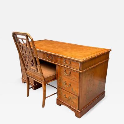  Drexel Drexel Heritage Furniture Chinoiserie Style Desk Chair by Drexel Heritage USA 1960s