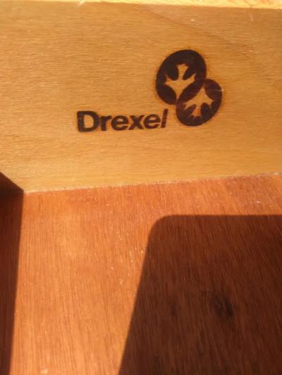  Drexel Drexel Heritage Furniture Drexel Accolade 3 drawer Walnut Campaign Chest