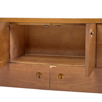  Drexel Drexel Heritage Furniture Drexel Counterpoint Mid Century Tambour Door Credenza and Hutch