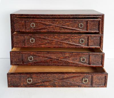  Drexel Drexel Heritage Furniture Drexel Heritage Expectations Faux Tortoise Console Chests Vintage Pair