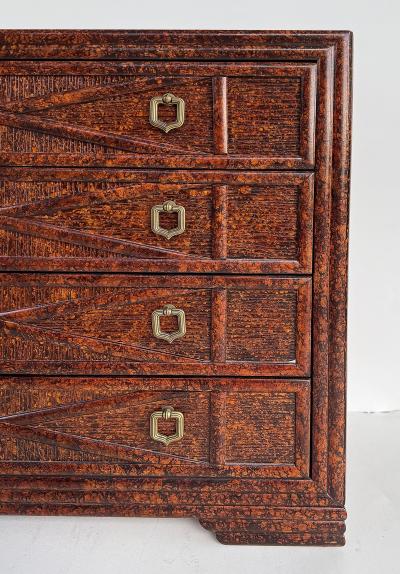  Drexel Drexel Heritage Furniture Drexel Heritage Expectations Faux Tortoise Console Chests Vintage Pair