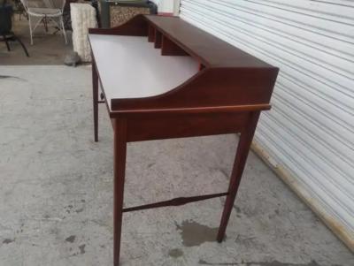  Drexel Drexel Heritage Furniture Drexel MCM Biscayne Desk in Walnut with White Laminate Top