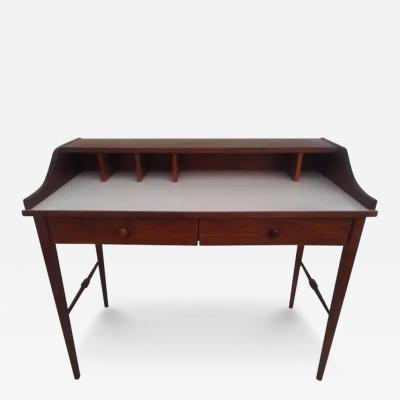  Drexel Drexel Heritage Furniture Drexel MCM Biscayne Desk in Walnut with White Laminate Top