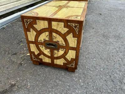 Drexel Drexel Heritage Furniture Fabulous Pair Drexel Campaign Chest Oxford Square Mid Century Modern