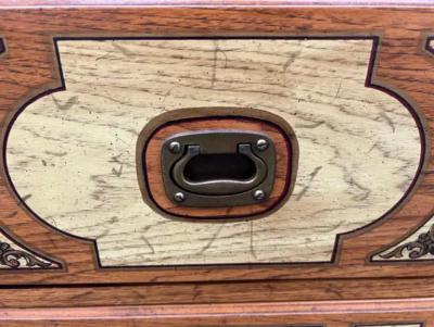 Drexel Drexel Heritage Furniture Fabulous Pair Drexel Campaign Chest Oxford Square Mid Century Modern