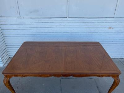  Drexel Drexel Heritage Furniture French Provincial Oak Parquet Top Dining Table chairs available 