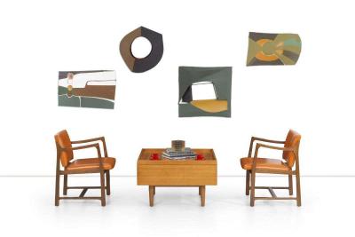  Drexel Drexel Heritage Furniture Milo Baughman Storage Coffee Table