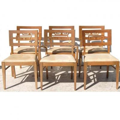  Drexel Drexel Heritage Furniture Set of 6 Vintage Chin Hua Drexel Heritage Dining Chairs