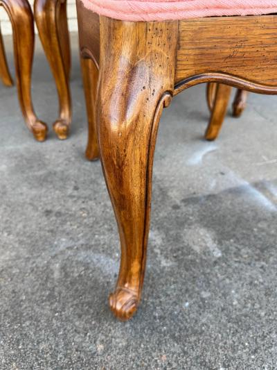  Drexel Drexel Heritage Furniture Set of 8 French Provincial Oak Cane Back Dining Chairs