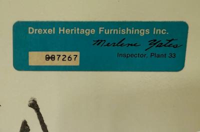  Drexel Drexel Heritage Furniture Vintage Drexel Heritage Chinoiserie Painted Cabinet Faux Painted Stone Top