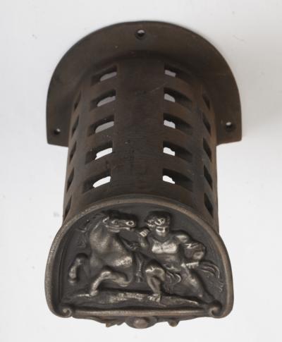  Ducel Foundry Rare set of cast iron stable accessories for four horses France circa 1870