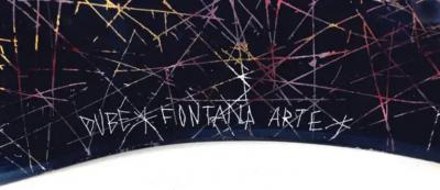  Duilio Dub Bernabe Duilio Dub Bernabe Fontana Arte Glass Centerpiece Bowl