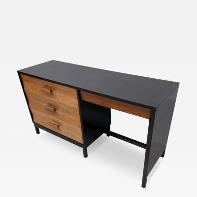  Dunbar 1960s Edward Wormley Desk Ebony Ivory Oak Dunbar Berne Indiana