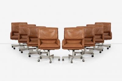 Dunbar Bert England for Dunbar Executive Office Chairs 1980s Set of Eight