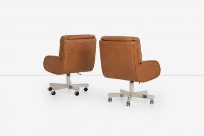  Dunbar Bert England for Dunbar Executive Office Chairs 1980s Set of Eight
