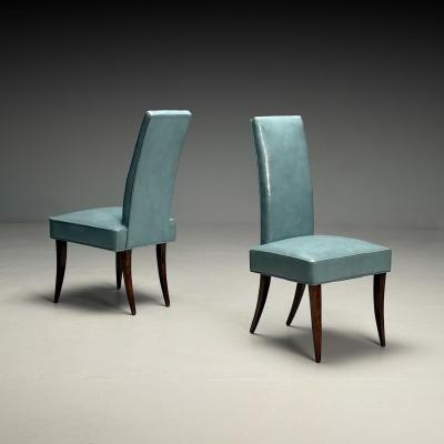  Dunbar Dunbar Mid Century Modern Occasional Chairs Leather Rosewood 1950s