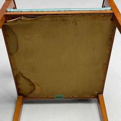  Dunbar Edward Wormley Dunbar Six Riemerschmid Dining Chairs Walnut Leather 1940s