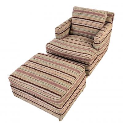  Dunbar Edward Wormley Lounge Chair and Ottoman for Dunbar 1960