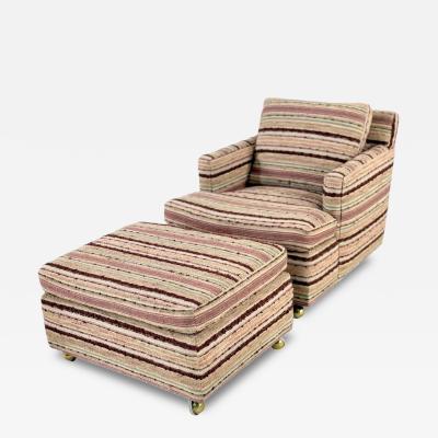  Dunbar Edward Wormley Lounge Chair and Ottoman for Dunbar 1960