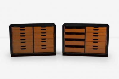  Dunbar Edward Wormley Mr and Mrs Tambour Chests