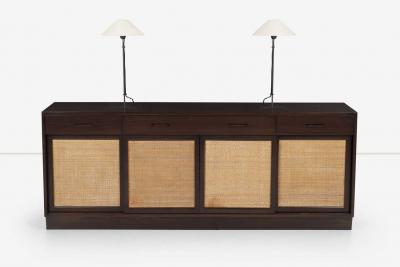  Dunbar Edward Wormley for Dunbar Cain Front Mahogany Sideboard on a Plinth Base