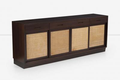  Dunbar Edward Wormley for Dunbar Cain Front Mahogany Sideboard on a Plinth Base