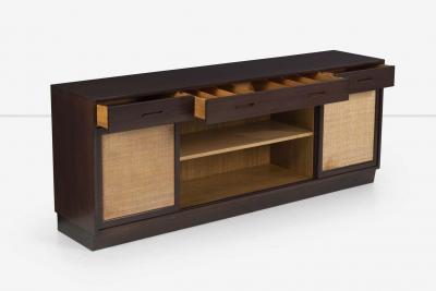  Dunbar Edward Wormley for Dunbar Cain Front Mahogany Sideboard on a Plinth Base