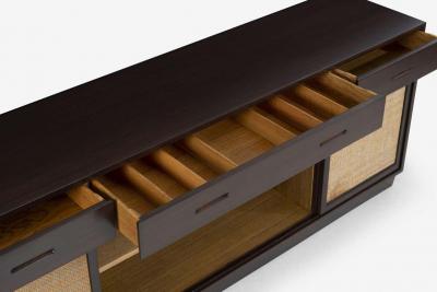  Dunbar Edward Wormley for Dunbar Cain Front Mahogany Sideboard on a Plinth Base