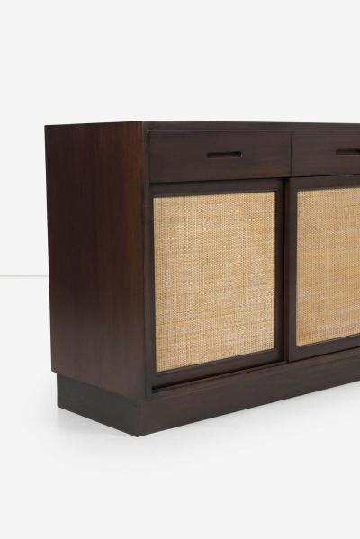  Dunbar Edward Wormley for Dunbar Cain Front Mahogany Sideboard on a Plinth Base