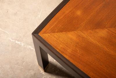  Dunbar Edward Wormley for Dunbar Large Scale Square Coffee Table in Mahogany for Dunbar