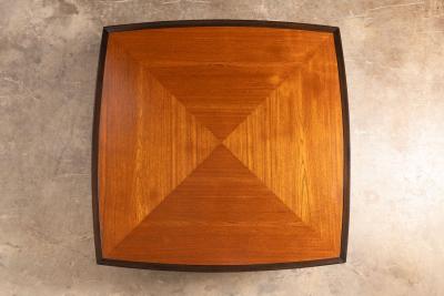  Dunbar Edward Wormley for Dunbar Large Scale Square Coffee Table in Mahogany for Dunbar