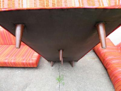 Dunbar Handsome Dunbar Style Two Piece Sectional Sofa Mid Century