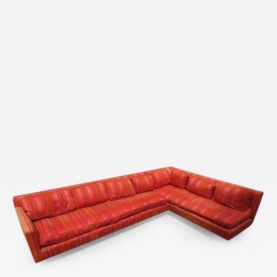  Dunbar Handsome Dunbar Style Two Piece Sectional Sofa Mid Century